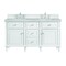 James Martin Vanities 60'' Double Vanity, Bright White w/ 3 CM Victorian Silver Quartz Top 424-V60D-BW-3VSL - alternate 1